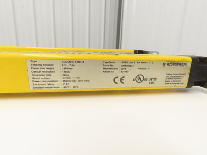 Schmersal SLC440-ER-1450-14-01 Safety Light Curtain Transmitter & Receiver Set