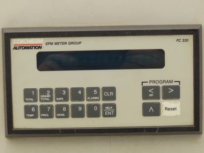 EFM Tokheim Automation FC-330 Flow Control Module Rate Totalizer Panel 12x8x7"
