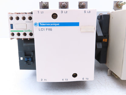 Telemecanique LC2F115 Motor Starter Reversing Contactor 80kW 1000V 110V Coil