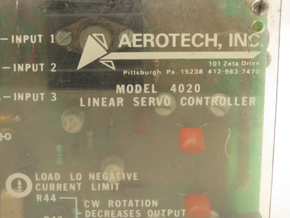 Aerotech 4020 Linear Servo Amplifier Drive Controller 320V
