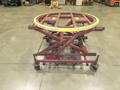 Southworth Pallet Pal Positioner Rotary Spring Level Loader Turntable on Casters