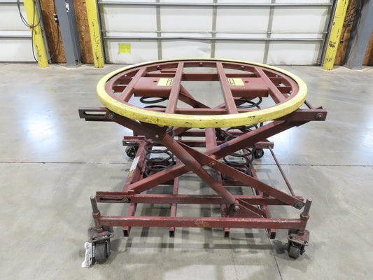 Southworth Pallet Pal Positioner Rotary Spring Level Loader Turntable on Casters