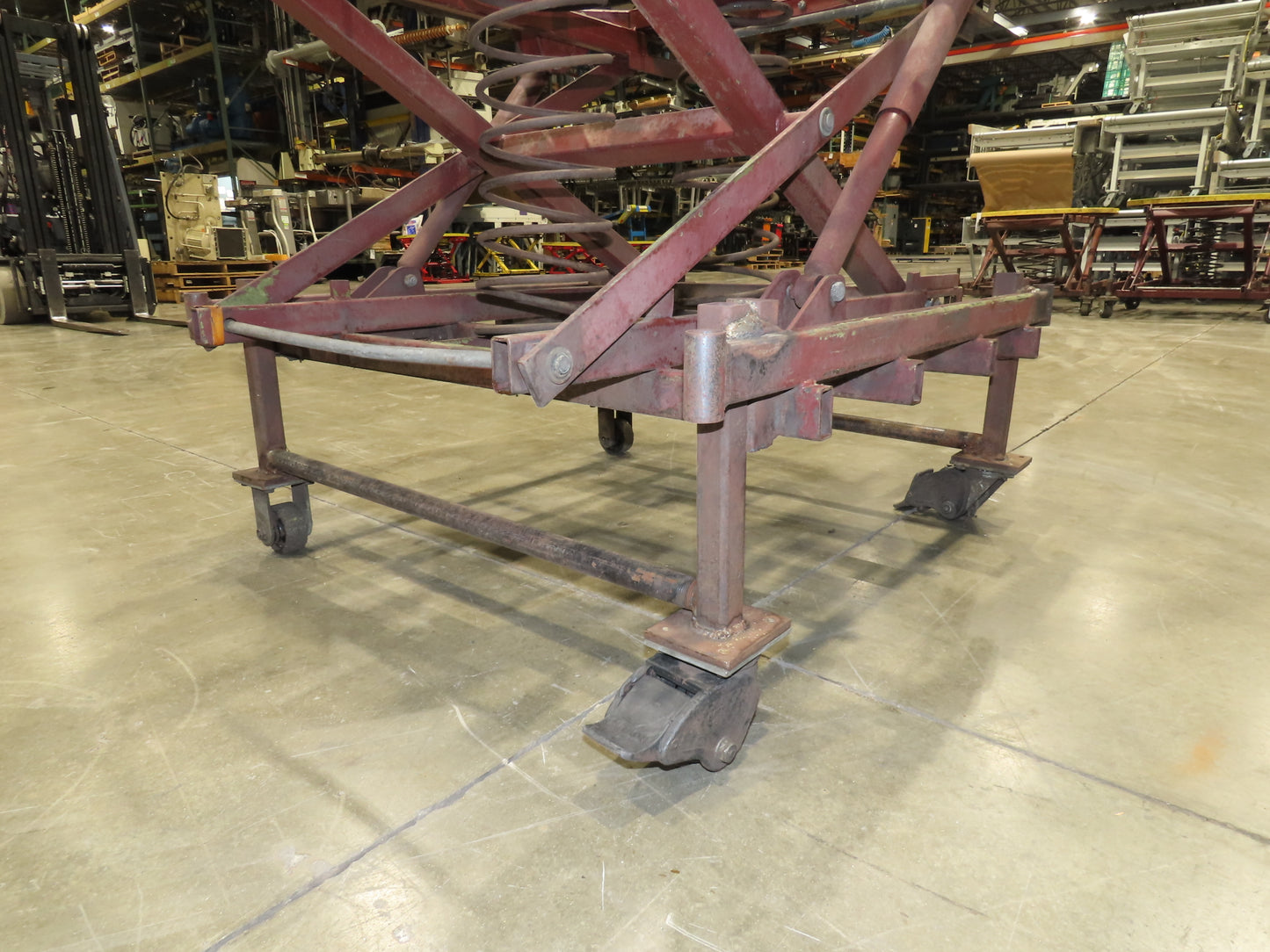 Southworth Pallet Positioner Rotary Spring Level Loader Turntable 38"H Casters-
