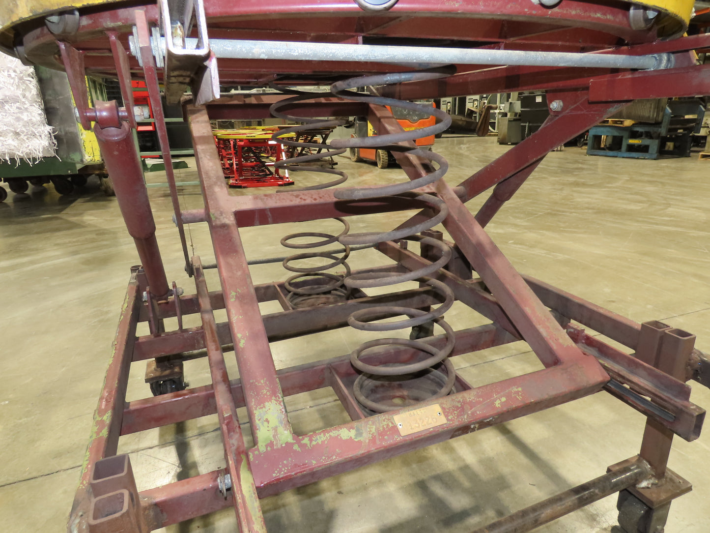 Southworth Pallet Positioner Rotary Spring Level Loader Turntable 38"H Casters-