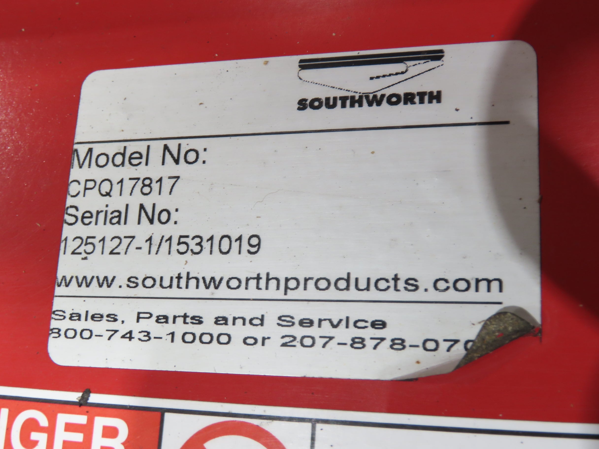 Southworth CPQ Pallet Pal Positioner Spring Level Loader Turntable 450 ...