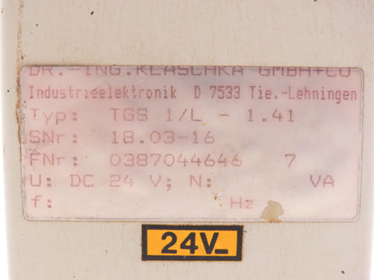 Klaschka D 7533 Timer Relay/Delay Switch24 VDC 7VA