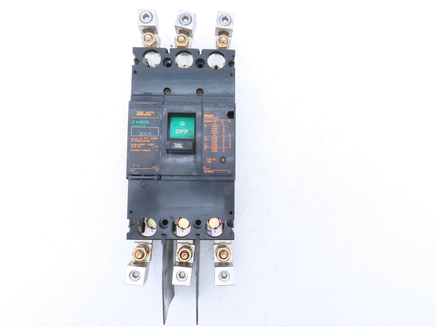 Fuji Electric EA403B Auto Circuit Breaker 300A 3P 690V BB3KEB-300