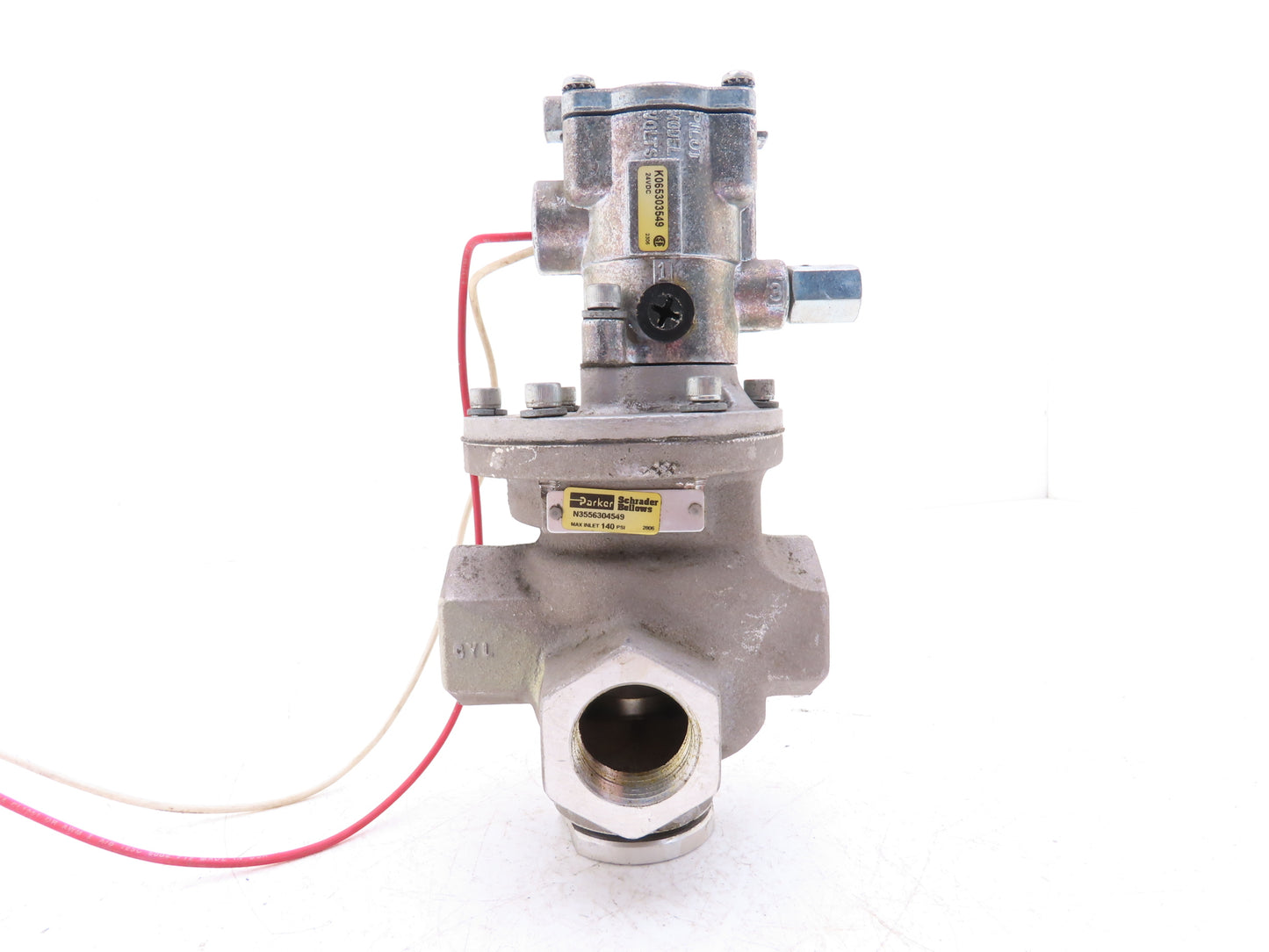 Parker N3556304549/K065303549 Pneumatic Solenoid Pilot Control Valve 24VDC 3/4"
