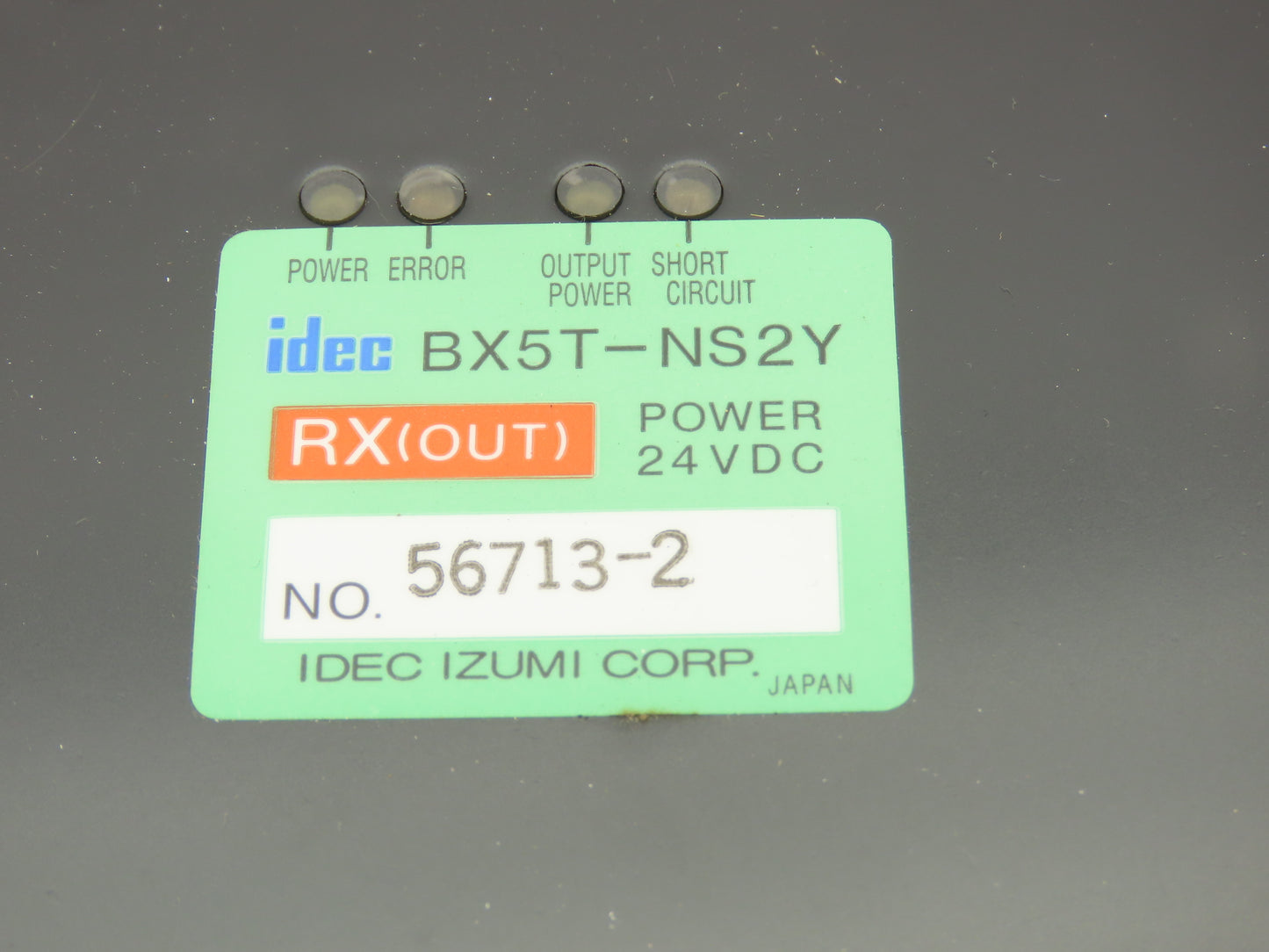 Idec BX5T-NS2Y Servo Power Supply 24VDC 10-Cable Terminal Breakout Box Module