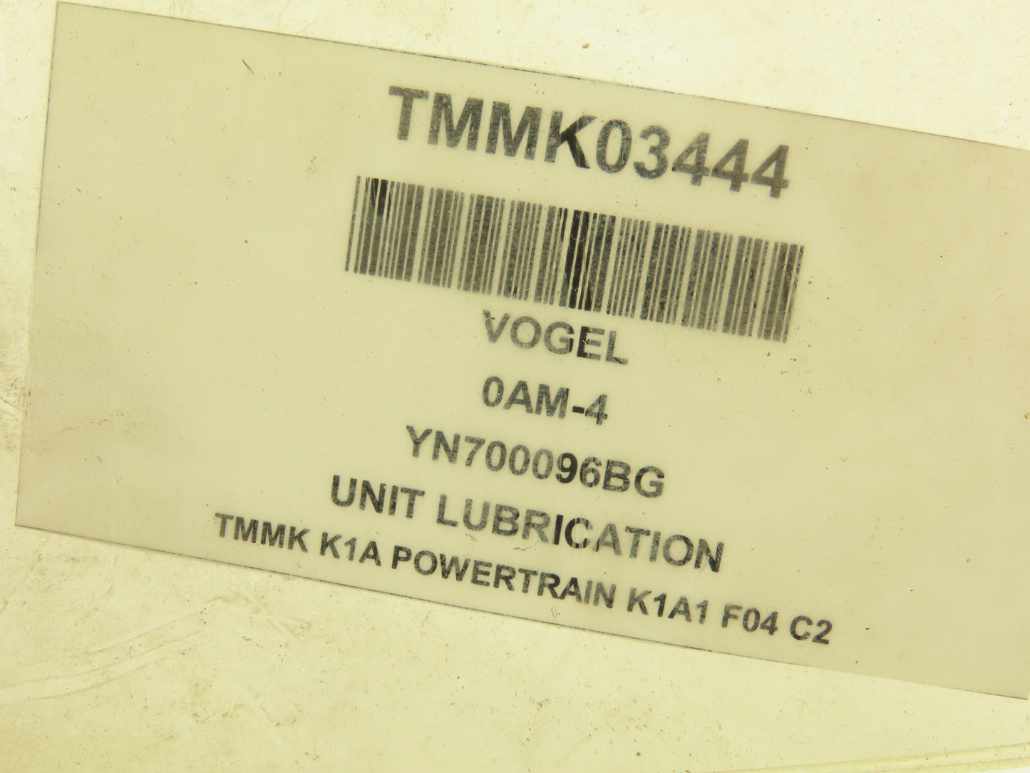 Vogel 0AM-4 Lubrication Oil Gear Pump  0.5 L/min 1.5 Gal Tank