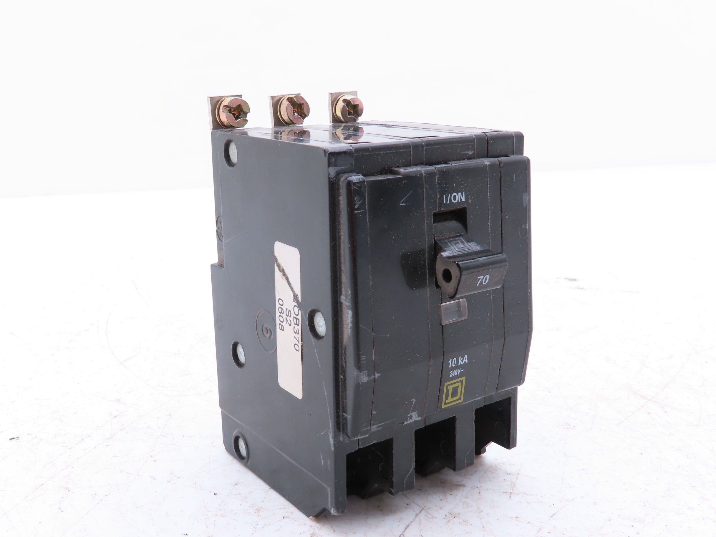 Square D QOB370 Bolt On Circuit Breaker 3 Pole 70A 240V Square Screws ...