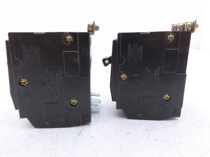 Square D QOB340 Bolt On Circuit Breaker 3 Pole 40A 240V Square Screws Lot of 2