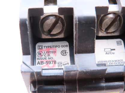 Square D QOB340 Bolt On Circuit Breaker 3 Pole 40A 240V Square Screws Lot of 2