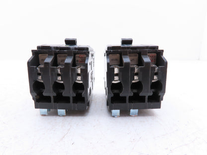 Square D QOB340 Bolt On Circuit Breaker 3 Pole 40A 240V Square Screws Lot of 2