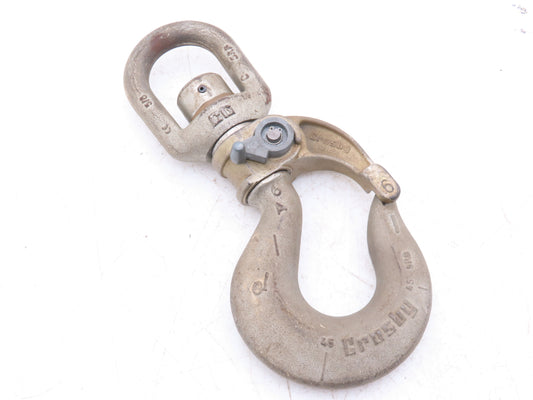 Crosby Bullard 1050265 Closed Swivel Bail 3.6 Ton Golden Gate Latch Hook 1.39"