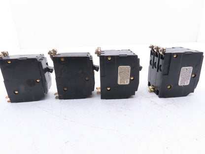 Square D QOB340 Bolt On Circuit Breaker 2 & 3 Pole 20A 240V Mixed Lot of 4