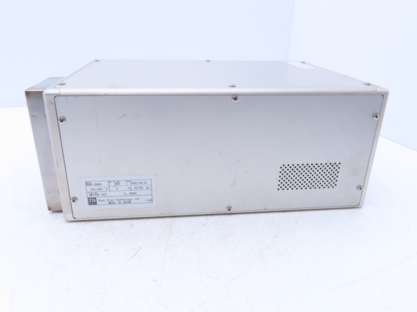 Sony Disc Technology BHD-2000 Compact Disc Processing Unit 100-240V 3A 50/60Hz
