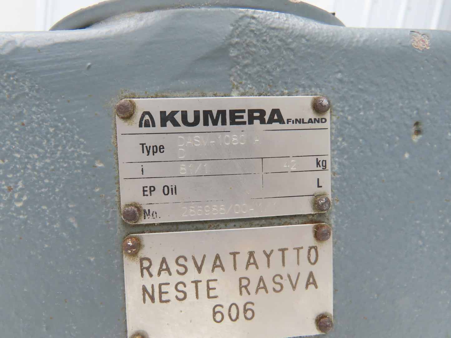 Kumera Cumel DASM-1080 AD Oscillating Doctor Drive Gear Motor 81:1 Ratio 600V
