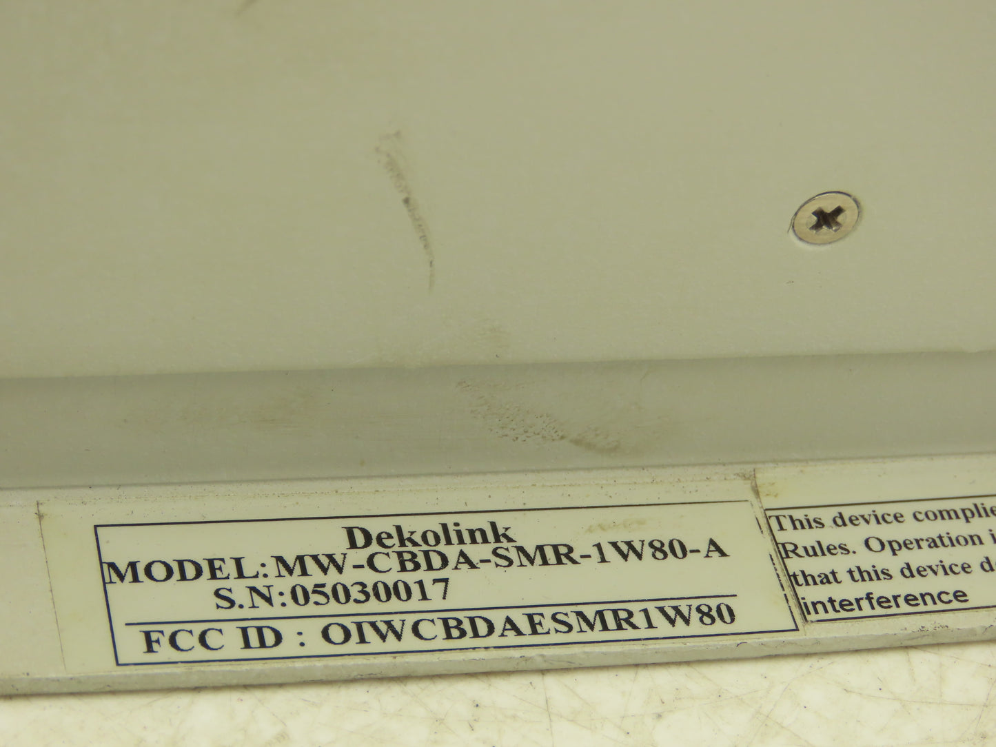 Dekolink Wireless MW-CBDA-SMR-1W80-A Elisa Compact Bi-Directional Amplifier