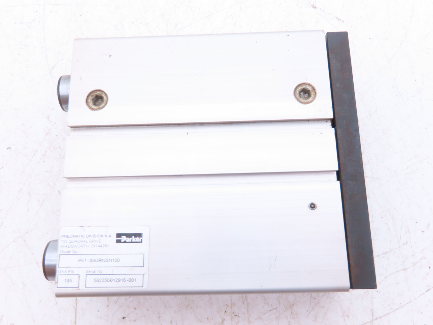 Parker P5T-J063RNSN100 Pneumatic Guided Cylinder 63mm Bore x 100mm Stroke