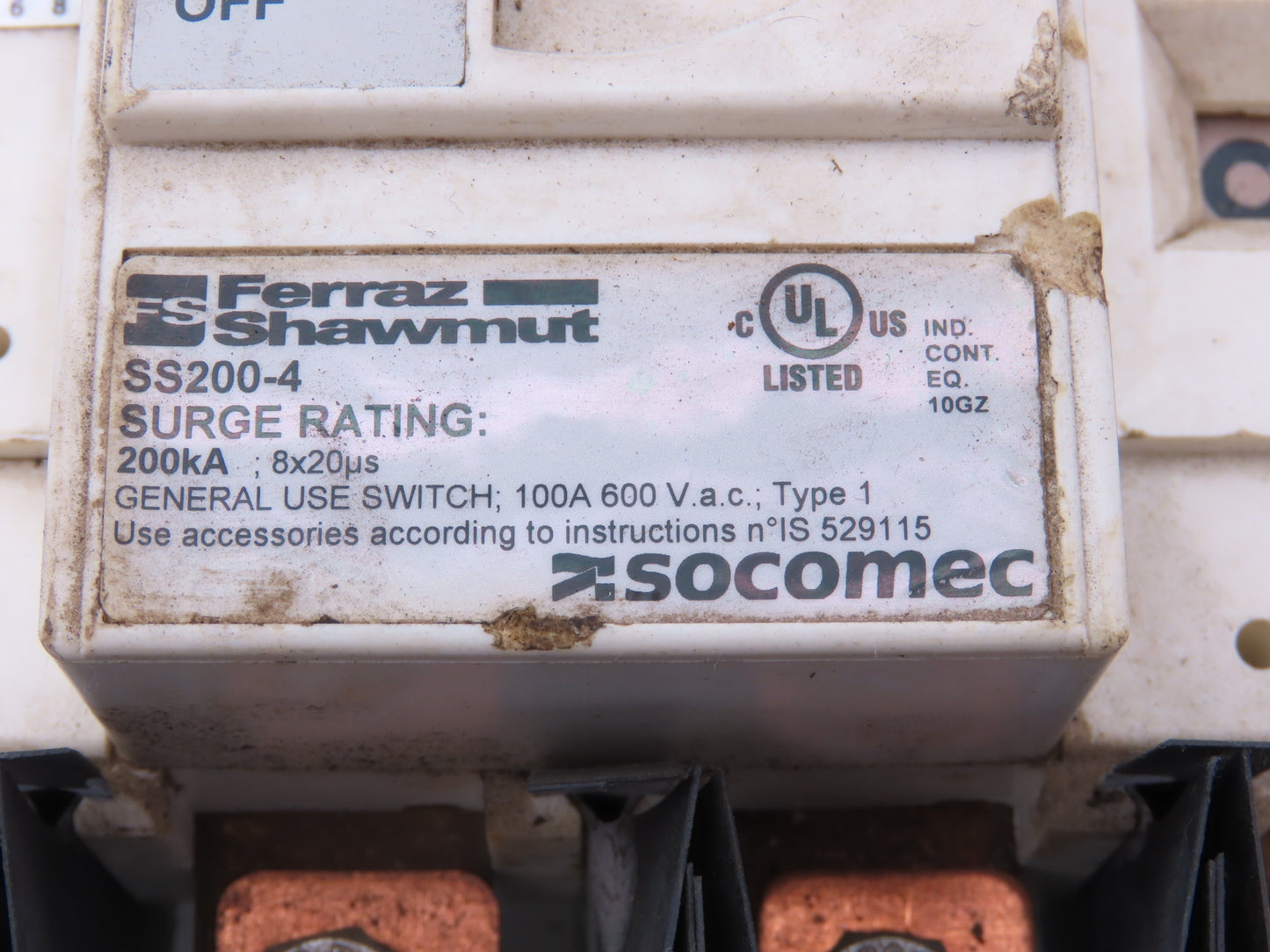 General Electric TPHE120Y12PP Surge Protective Device 120/208 3Ph 200,000A rms