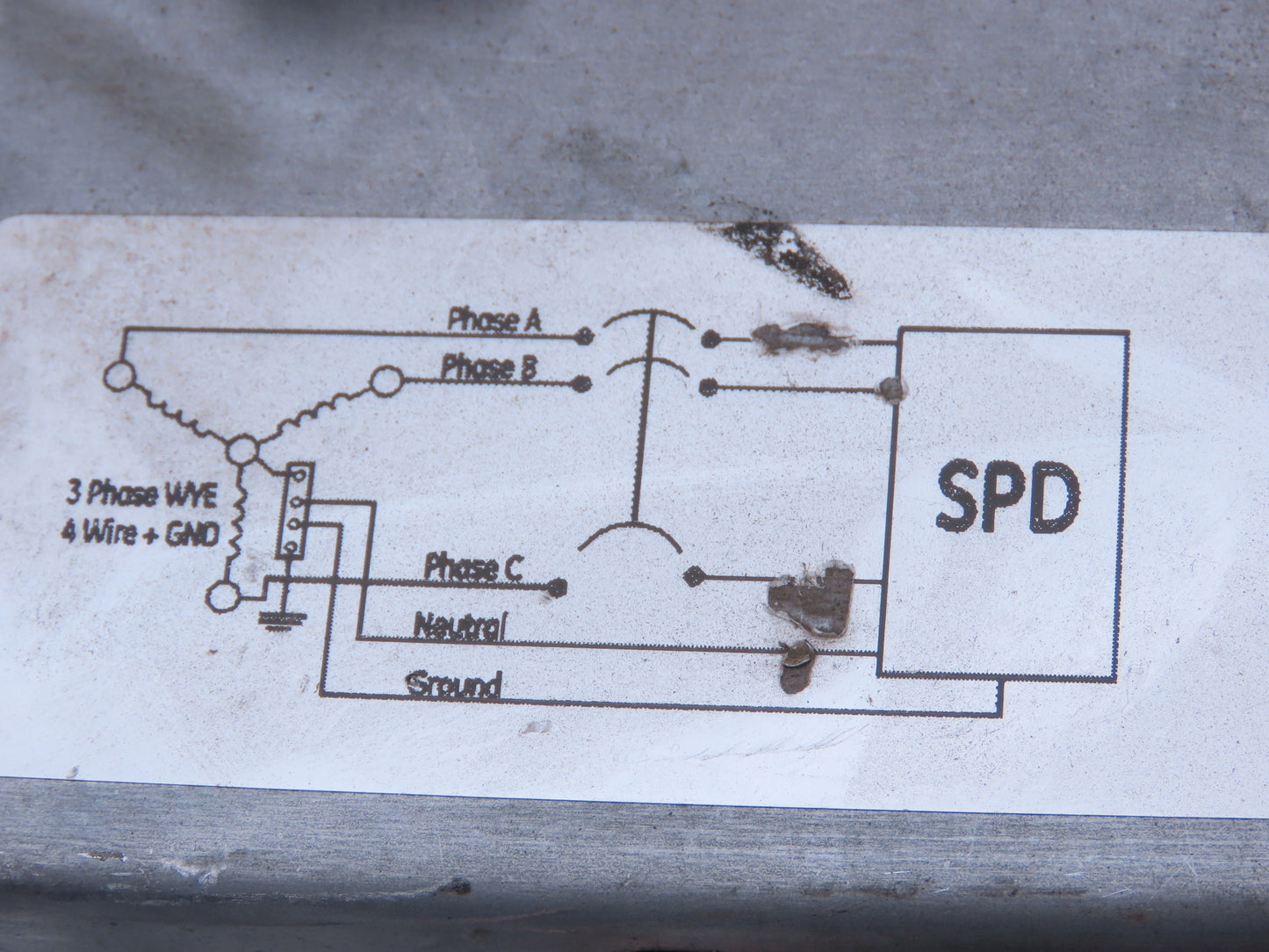 General Electric TPHE120Y12PP Surge Protective Device 120/208 3Ph 200,000A rms