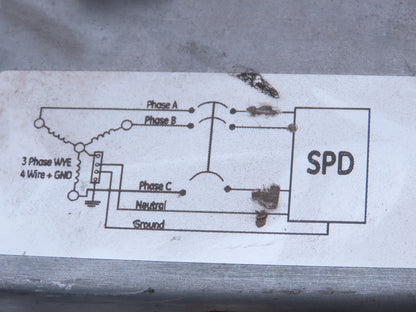 General Electric TPHE120Y12PP Surge Protective Device 120/208 3Ph 200,000A rms