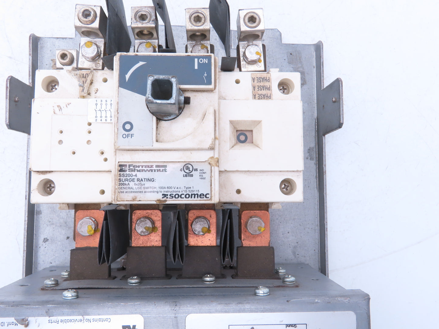 General Electric TPHE120Y12PP Surge Protective Device 120/208 3Ph 200,000A rms