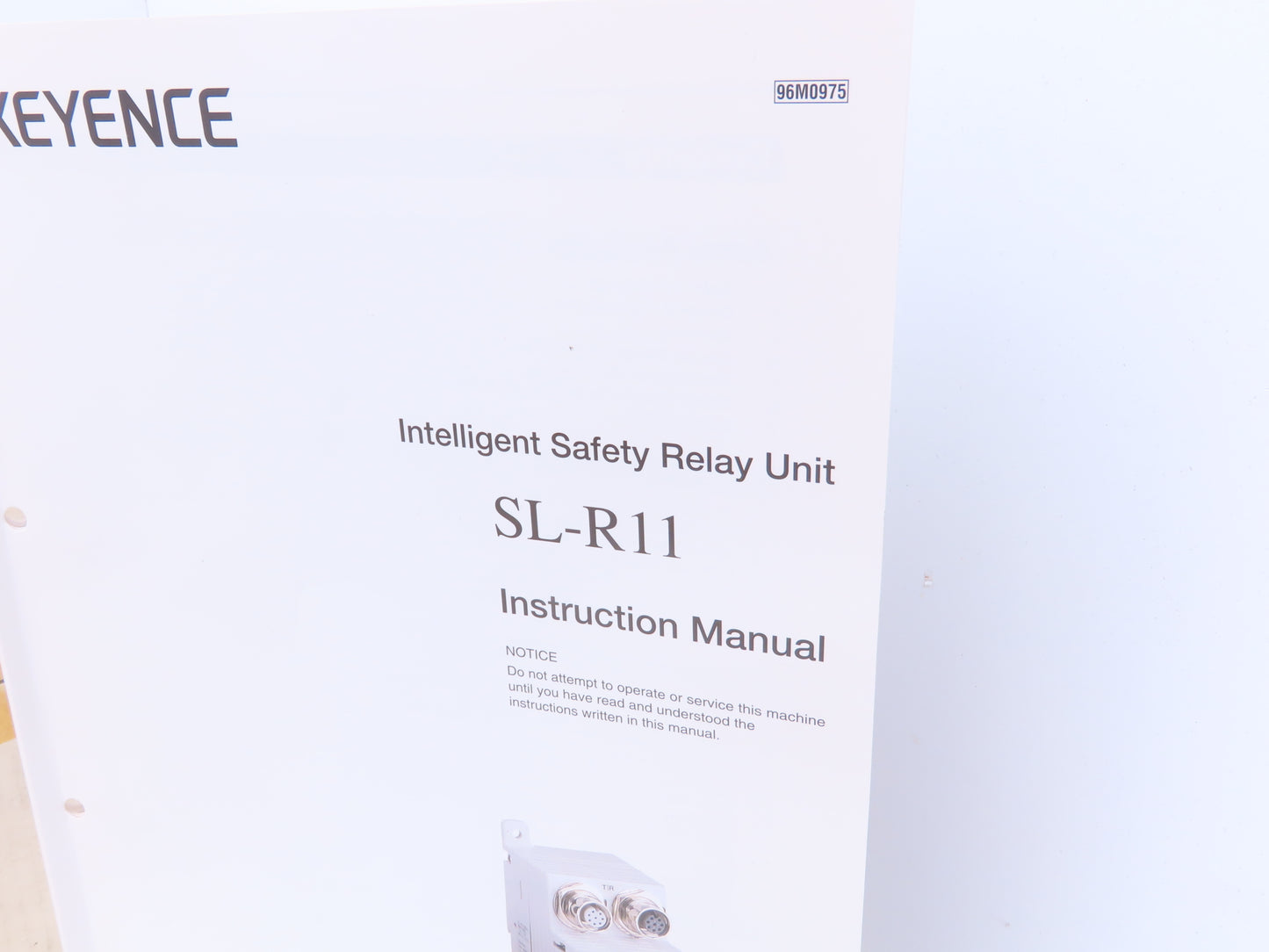Keyence SL-R11 Safety Relay Control Unit 24VDC Din Rail Mount