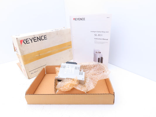 Keyence SL-R11 Safety Relay Control Unit 24VDC Din Rail Mount