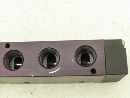 Parker B612ACB53A Pneumatic Solenoid Inline Valve 4 Way 2 Position 3/8" NPT