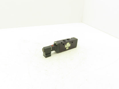 Parker B612ACB53A Pneumatic Solenoid Inline Valve 4 Way 2 Position 3/8" NPT