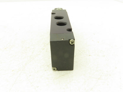 Parker B612ACB53A Pneumatic Solenoid Inline Valve 4 Way 2 Position 3/8" NPT
