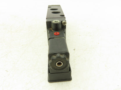 Parker B612ACB53A Pneumatic Solenoid Inline Valve 4 Way 2 Position 3/8" NPT