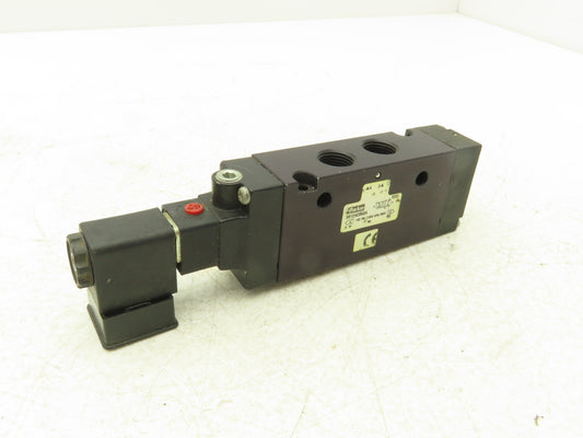 Parker B612ACB53A Pneumatic Solenoid Inline Valve 4 Way 2 Position 3/8" NPT