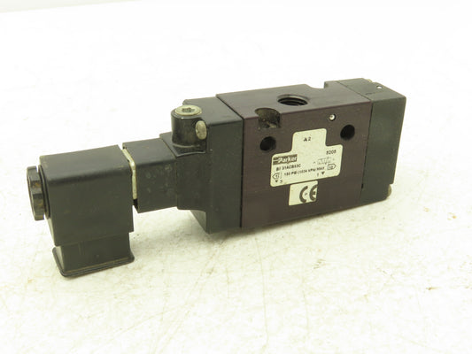 Parker B5G1ACB53C Pneumatic Solenoid Valve 2 Position NC 120 VAC 1/4" NPT