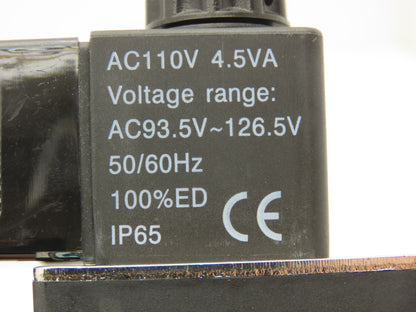 Nitra AVS-543E4-120A Pneumatic Double Solenoid Valve 4 Way 3 Position 120VAC