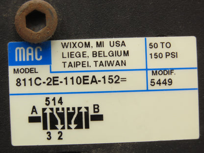 Posi-Flate 660-U Valve Actuator Control Manifold Block 4/2 MAC Solenoid 120V