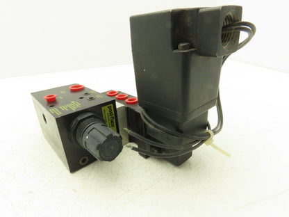 Posi-Flate 660-U Valve Actuator Control Manifold Block 4/2 MAC Solenoid 120V