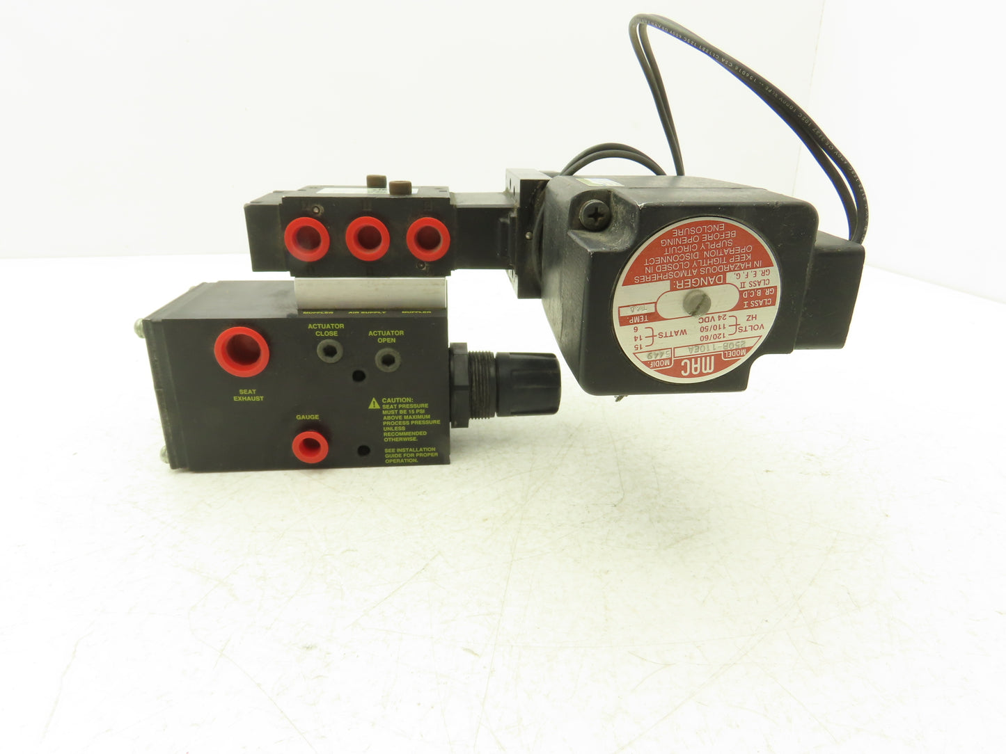 Posi-Flate 660-U Valve Actuator Control Manifold Block 4/2 MAC Solenoid 120V