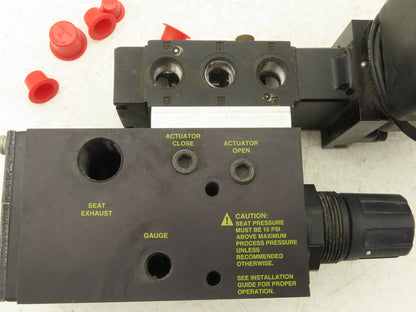 Posi-Flate 660-U Valve Actuator Control Manifold Block 4/2 MAC Solenoid 120V