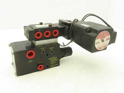 Posi-Flate 660-U Valve Actuator Control Manifold Block 4/2 MAC Solenoid 120V