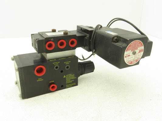 Posi-Flate 660-U Valve Actuator Control Manifold Block 4/2 MAC Solenoid 120V
