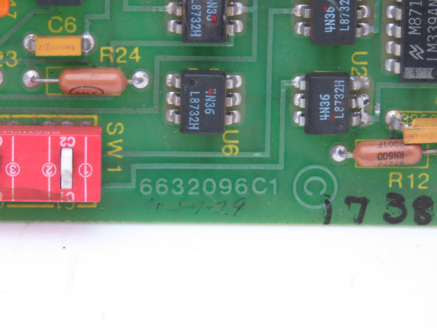 Bailey 6632096C1 PCB Network Panel Alarm Printed Circuit Control Board