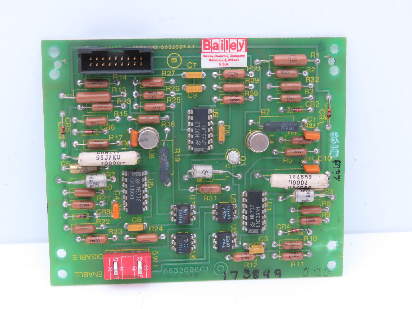 Bailey 6632096C1 PCB Network Panel Alarm Printed Circuit Control Board