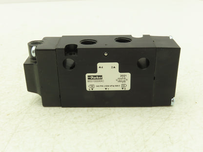 Parker B531000XXC Pneumatic Air Solenoid Valve 145 PSI 1/4" NPT 5 Way 2 Position