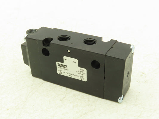 Parker B531000XXC Pneumatic Air Solenoid Valve 145 PSI 1/4" NPT 5 Way 2 Position