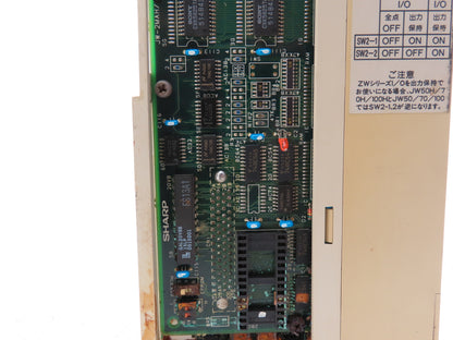 Sharp JW-70CUH PLC Anolog I/O Input Output Control Module