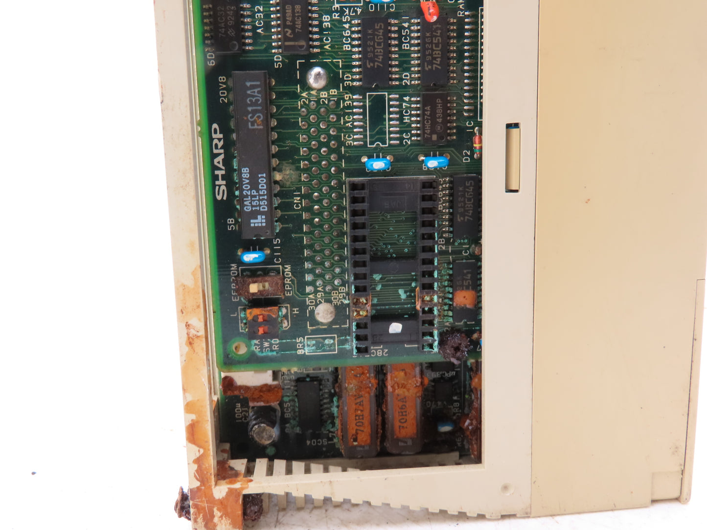 Sharp JW-70CUH PLC Anolog I/O Input Output Control Module