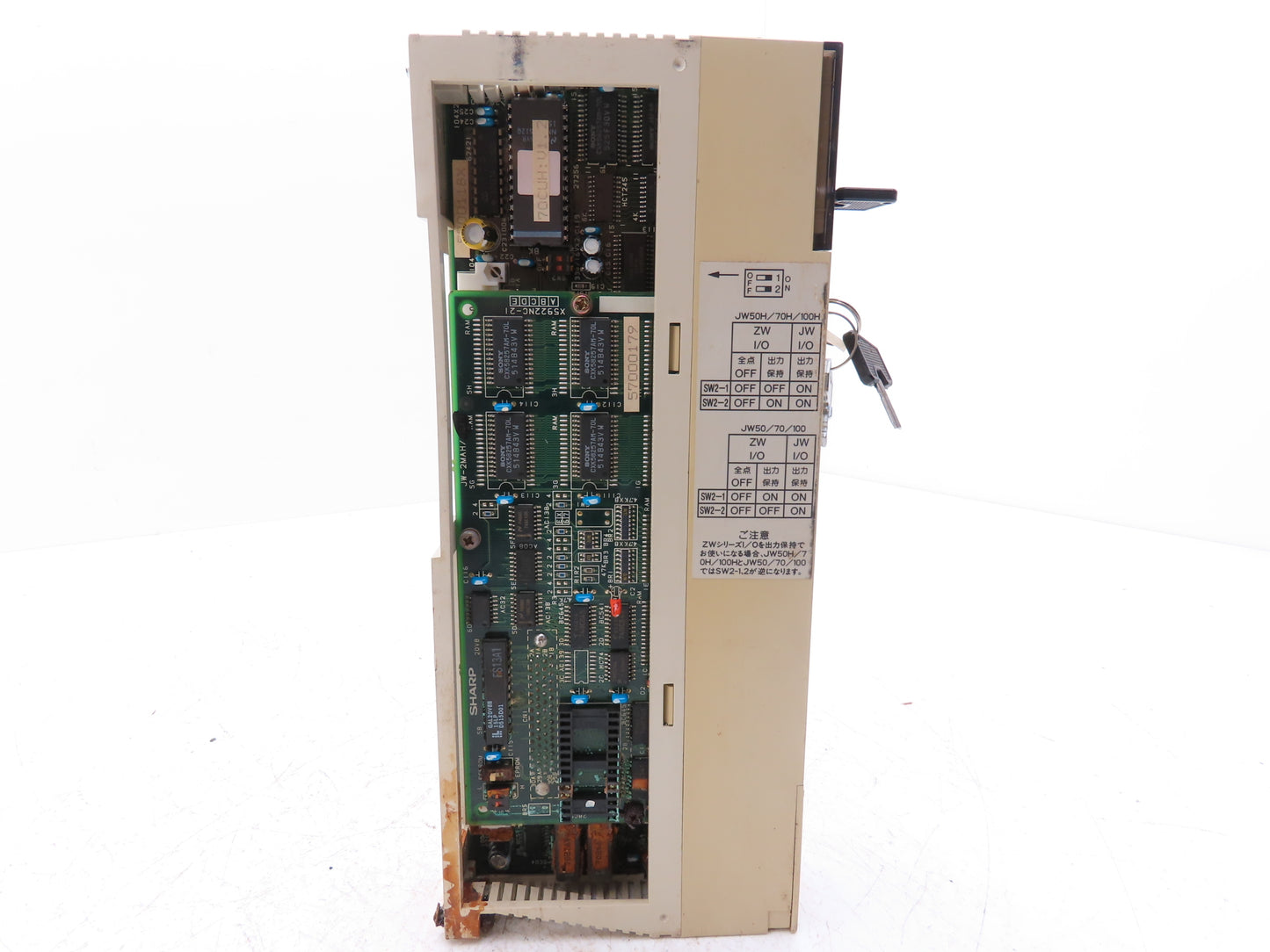 Sharp JW-70CUH PLC Anolog I/O Input Output Control Module